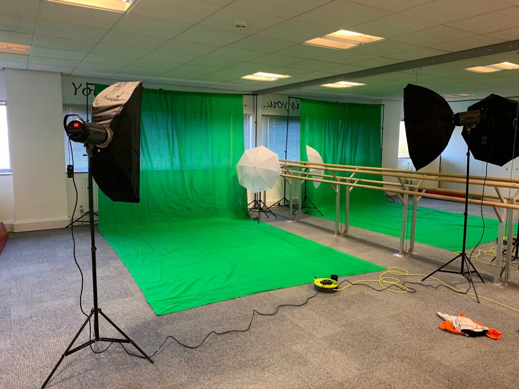 Green screen composite setup - strodie-photography.co.uk